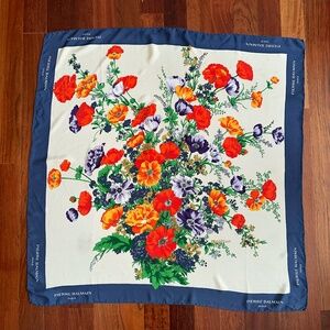 Vintage Pierre Balmain Square Silk Scarf